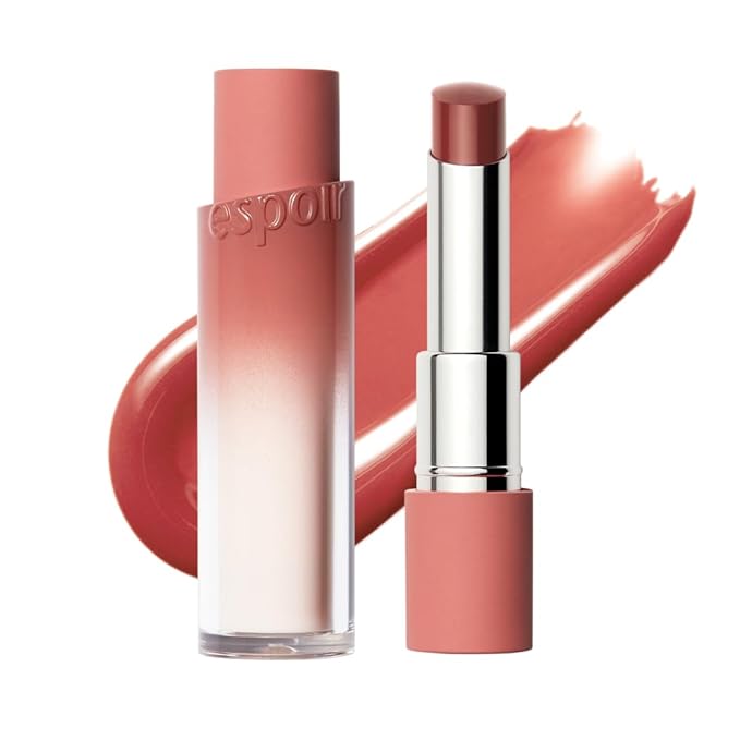 Espoir Lipstick Nowear Balming Glow #7 Ash Maple 0.1oz | Lightweight Moisturizing Lip | Long-Lasting Vibrant Color | Non-Sticky Softness for Chapped Lip Balm | Vegan Cruelty-Free | Korean Lip Makeup