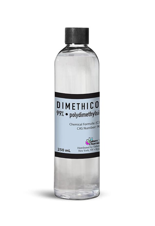 Dimethicone Oil Pure (250 mL / 8.45 Fl Oz) DIY Pure Dimethicone Cosmetic Grade Skin Moisturizer and Head Lice Treatment, Liquid Silicone for, Gun Oil