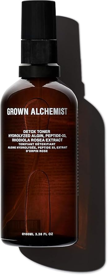 Grown Alchemist Detox Toner Mist, Remove Impurities with Skin Defense & Antioxidant Protection for Less Noticeable Fine Lilnes and Wrinkles, 3.38 Ounce