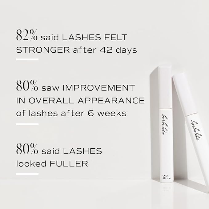 Borboleta Lash Serum, Eyelash Serum for Longer, Thicker, and Fuller Looking Natural Eyelashes, (Full Size, 3 Month Supply)