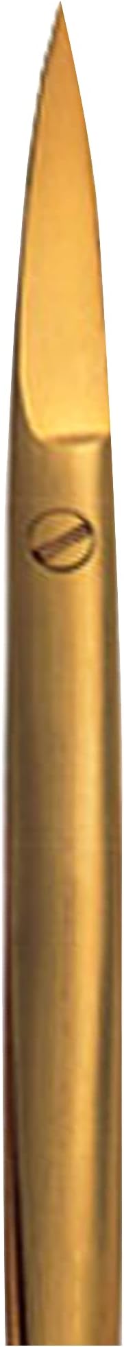 Rubis Classic Stainless Steel Nail Scissors for Precise Fingernails, Cuticles, and Eyebrows, 1F004, Gold,Rubis Switzerland Swiss Made World Renowned Precision