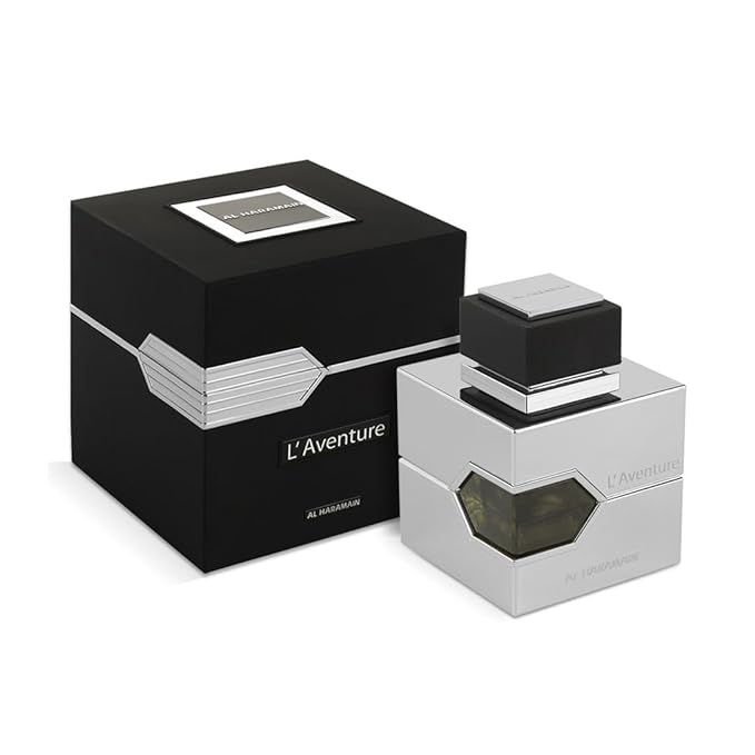Al Haramain L´Aventure Eau De Parfum for Men, 3.33 oz., multi