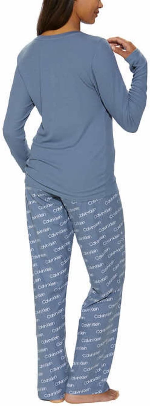 Calvin Klein Womens 2 Piece Fleece Pajama Set
