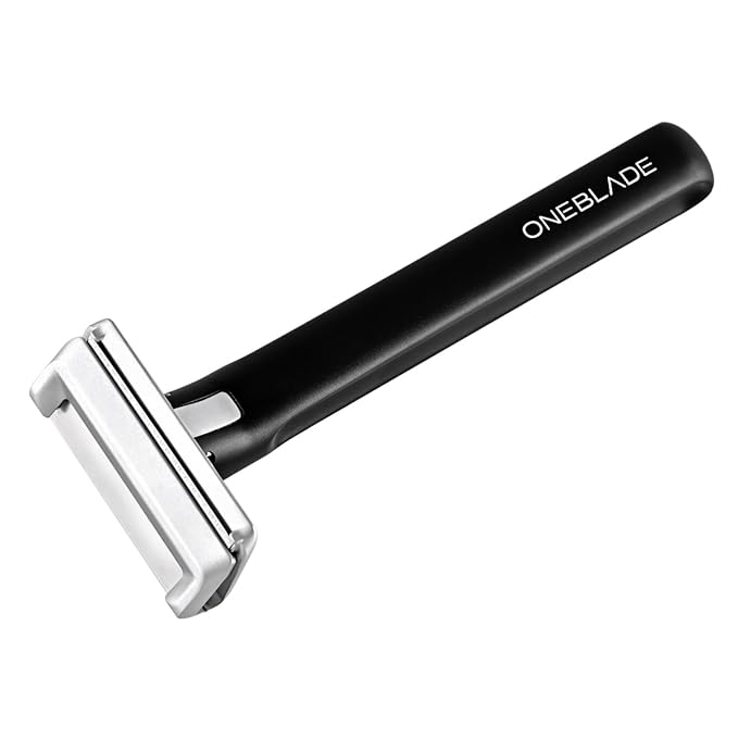 OneBlade ELEMENT Single-Blade Safety Razor, Classic Manual Shaving Razor, Black Aluminum