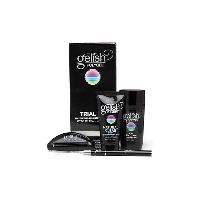 Gelish PolyGel® Brand Nail Enhancement Trial Kit – Lightweight, Strong, Odor-Free Hybrid Nail Enhancement, No Airborne Dust, Fast Application for Professional Salon Use (PolyGel Trial Kit)