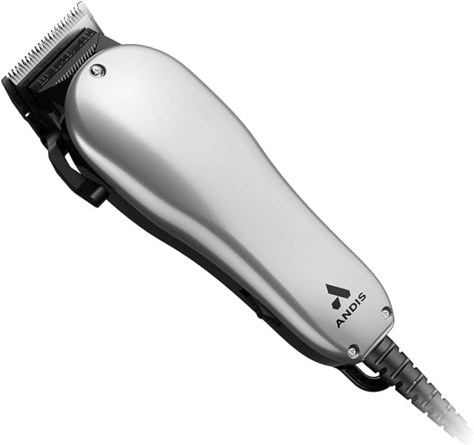 Andis 19150 Clipper All-in-one 13 pc Kit Adjustable Blade for Kids & Adults - Powerful Magnetic Motor with Corded Electric, Effortless Hair Cutting for All Types – Gray