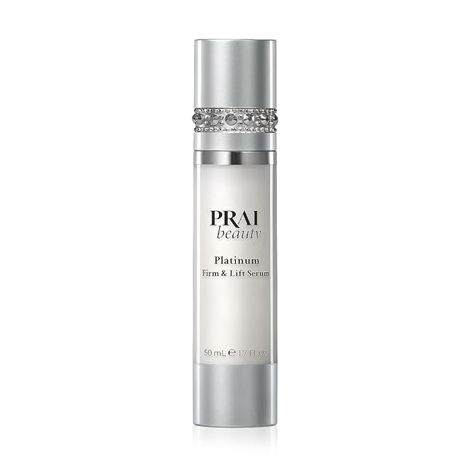 PRAI Beauty Platinum Firm and Lift Serum, Anti-Aging Face Serum for Instant Face Lift, Nourishing and Hydrating Serum, Vegan, Cruelty-Free, 1.7 Fl oz