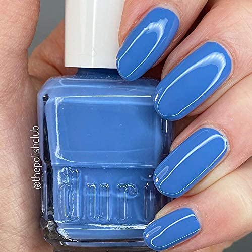 duri Nail Polish, 783 Freeze The Day, Muted Blue, Full Coverage, Glossy Finish, Quick Drying, 0.45 Fl Oz