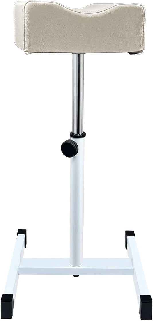 Pedicure Foot Rest,Height Adjustable Pedicure Chair,Non-Slip Pedicure Stool for Massage Office or Home (Light Grey)
