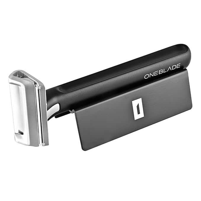 OneBlade ELEMENT Single-Blade Safety Razor, Classic Manual Shaving Razor, Black Aluminum