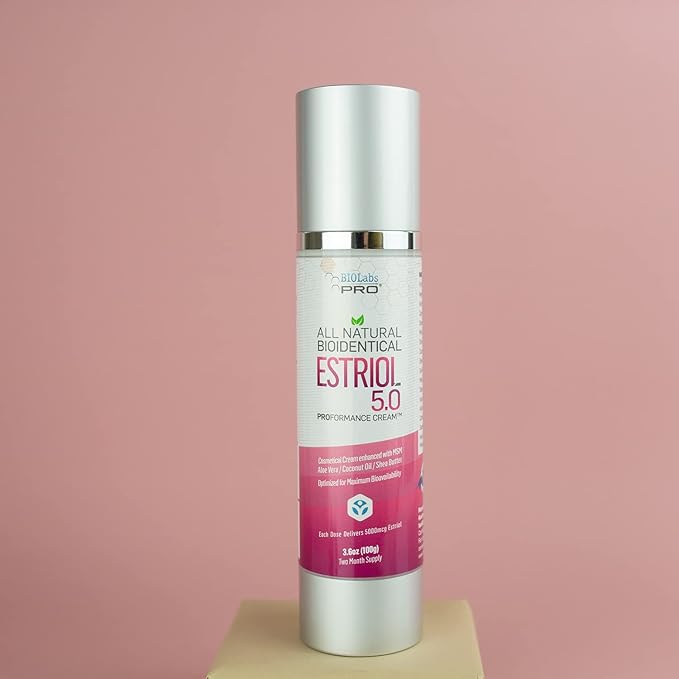 UltraSpa Skincare BIOLabs PRO Natural Bioidentical Estriol Beauty Cosmetic Cream For Women, Three Month Supply (3.6 oz)