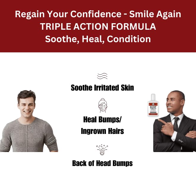 BUMP Terminator Razor Bumps & Shaving Bumps Remover | Ingrown Hair Treatment for Pubic Area with Glycolic Acid, Salicylic acid & Tea Tree Oil| BREEJ Bump Treatment for Bikini Bumps, 6.8 oz (Pack of 1)