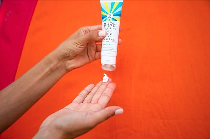 Bare Republic Mineral Matte Sunscreen SPF 30 Sunblock Face Lotion, Sheer and Light Finish, 1.7 Fl Oz