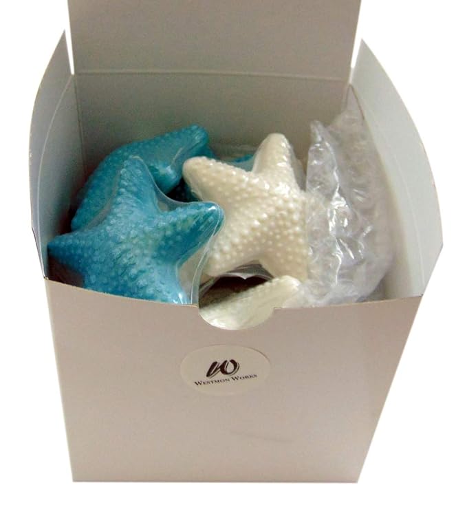Westman Works Nautical Sea Soap Starfish Set One Dozen Assorted Colors, Pack of 12