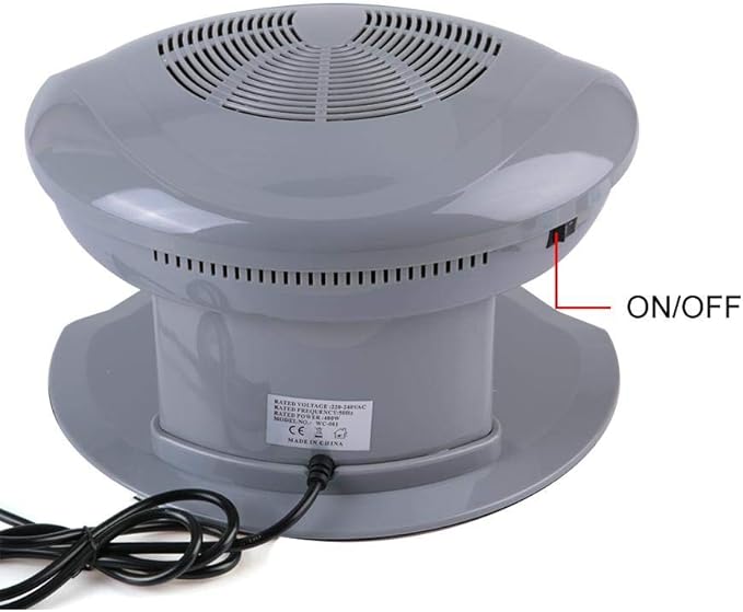 Dioche Nail Fan Dryer with Automatic Sensor Nail Polish Dryer, Nail Drying Fan for Regular Polish Nail Blow Dryer for Living Room and Home (Silver)