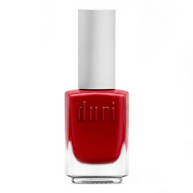 duri Nail Polish, 753 Humble Brag, Elegant Red, Full Coverage, Fast Drying, Glossy Finish, 0.45 Fl Oz