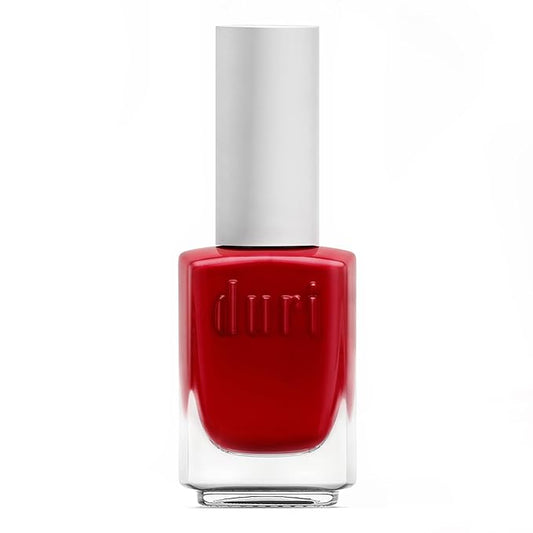 duri Nail Polish, 753 Humble Brag, Elegant Red, Full Coverage, Fast Drying, Glossy Finish, 0.45 Fl Oz