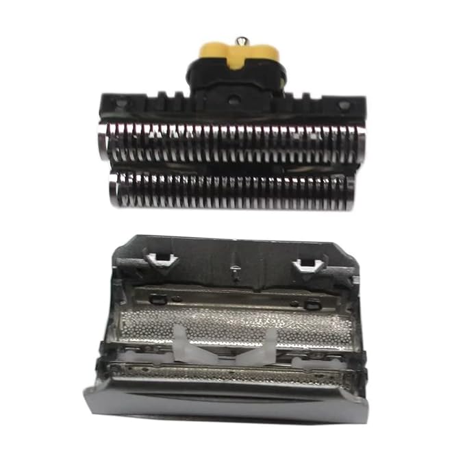 51S Replacement Shaver Foil Screen & Cutter for B-raun 8000 Series 8385 C&R,8374, 8377, 8970, 8975, 8985, 8986, 8987, 8990, 8991, 8995 (Silver)