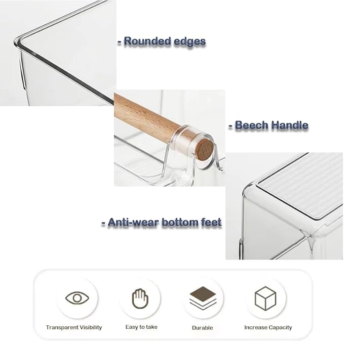 RS ONE IWH Multifunctional Storage Box | Perfect Storage Organization cosmetic box holder, suitable for kitchen,countertop dressing table and bathroom table storage