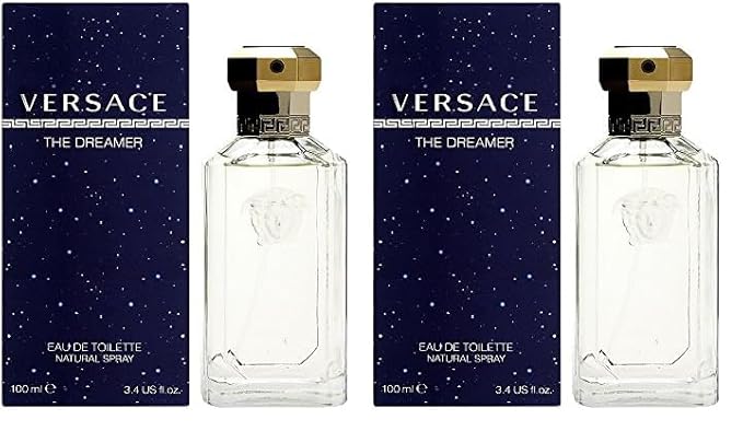 Versace The Dreamer for Men 3.4 oz Eau de Toilette Spray (Pack of 2)