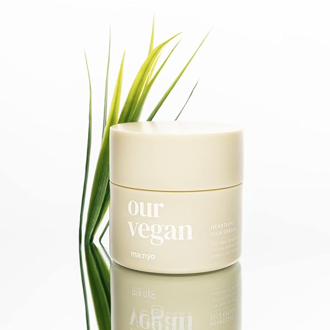 MANYO FACTORY Our Vegan Heartleaf Cica Cream Korean Skin care 3.38fl oz (100ml) (Eng Version)