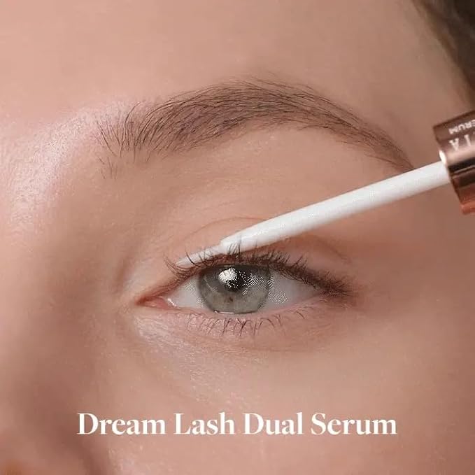DEAR DAHLIA Dream Lash Dual Serum Premium for Eyelash Enhancement, Advanced Formula for Longer, Fuller, Thicker Luscious Lashes, 9mL