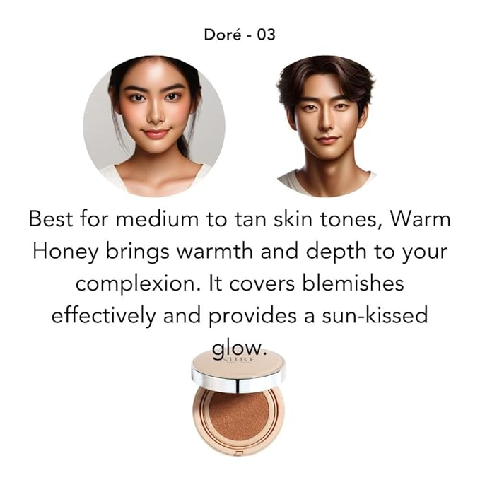 BiBi NOVA Velvet Finish All in 1 Cushion Foundation Refill │Long Lasting, Full Coverage for All Skin Types (0.67oz) (02 Beige)