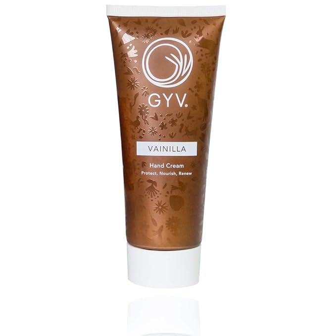 GYV Moisturizing Hand Cream (3.5 oz) for Women, Men | Botanical Oils Formula for Dry Skin (Vainilla)
