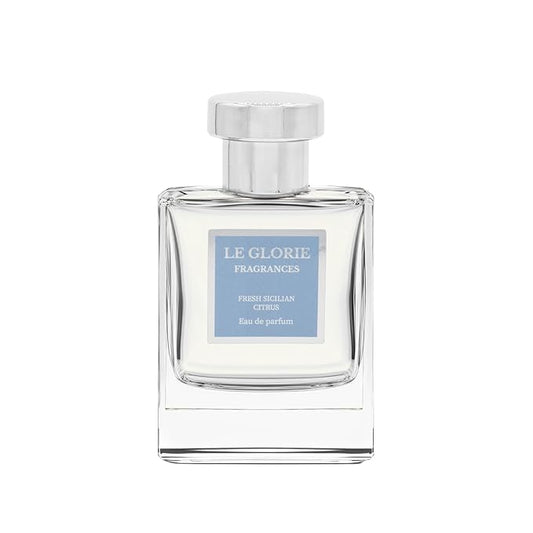 Inspired by L*ght Blue, Fresh Sicilian Citrus EDP, Long Lasting 12-14 Hours Perfume Spray for Men, Unisex, All Skin Types, Cruelty Free - 1.7 Fl oz 50ml
