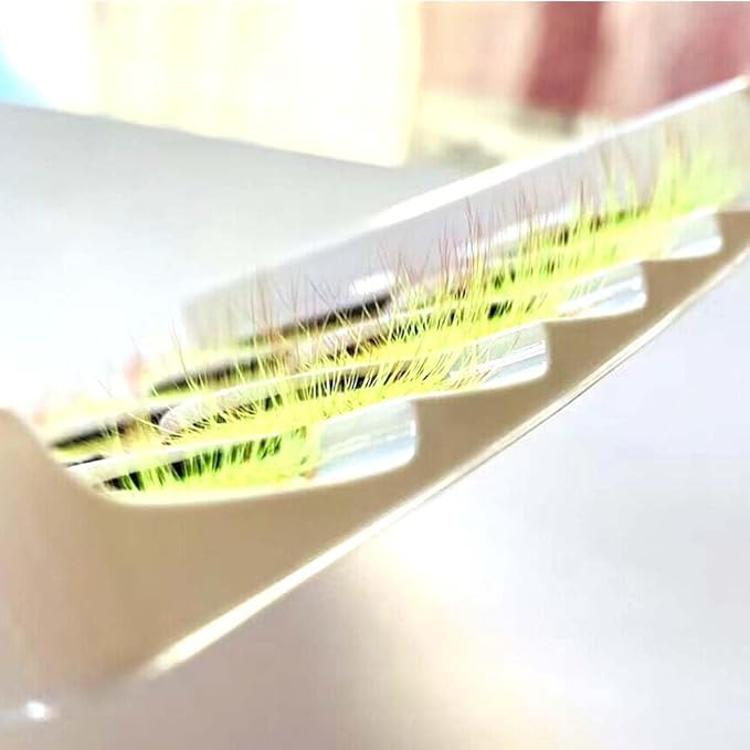 Sunniess Ombre Colored Lashes Silk Protein Fluffy Wispy Volume Fake Lashes for Halloweens Cosplay Party Stage Russian D Curl Lashes with Color Make up Faux Mink False Eyelashes 5 Pairs