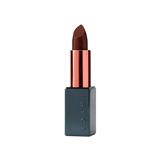 SOSHE Beauty - Ceramide Lip Silk | Sheer Hydrating, Silky, Buildable Lipstick | Ceramides, Vitamin E, Shea Butter | Cruelty-Free, Certified Plastic Negative (Rewind- True Brown)