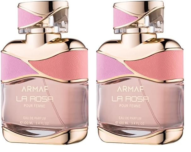 Armaf La Rosa Pour Femme Eau De Parfum 100ML For Her, Floral Fragrance, Perfume For Women, La Via (Pack of 2)