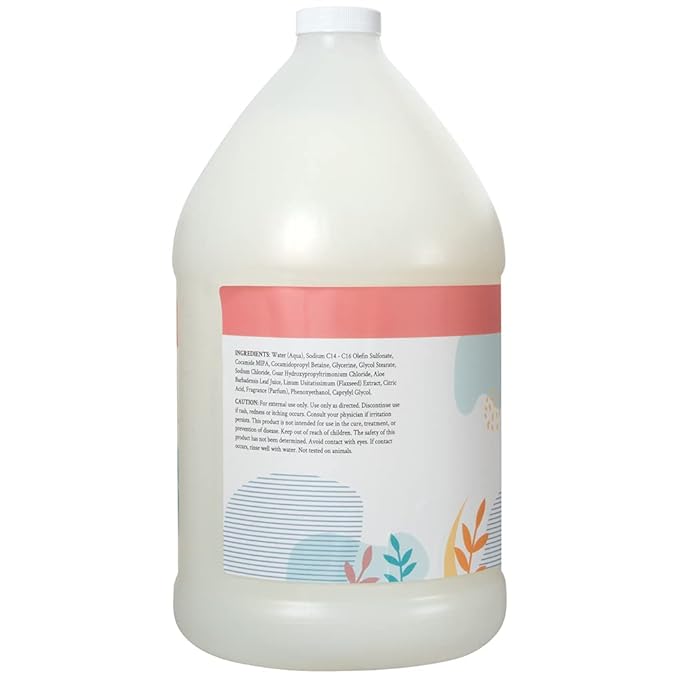 Ginger Lily Farms Botanicals All-Purpose Liquid Hand Soap Refill, 100% Vegan & Cruelty-Free, Apple Pear Scent, 1 Gallon (128 fl. oz.)