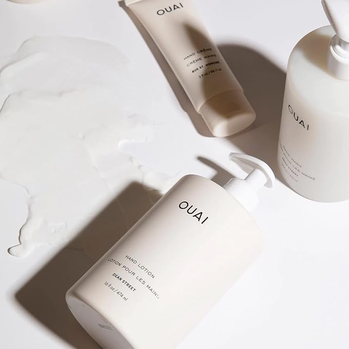 OUAI Hand Lotion Refill - Daily, Lightweight, Hydrating Lotion for Dry Skin - Made with Avocado, Rosehip and Jojoba Oil to Lock in Moisture - Never Greasy (32 Fl Oz)