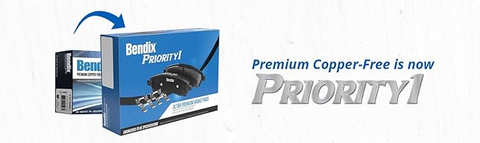 Bendix Priority1 CFC1325 Ceramic Rear Brake Pads for Toyota Highlander 2013-2008