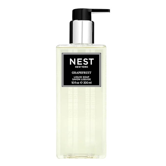 NEST New York Liquid Soap, Grapefruit - 10 fl oz - Cleanses & Nourishes Skin - Approx. 300 Pumps Per Bottle - Gluten Free & Cruelty Free