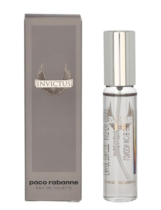 Paco Rabanne Invictus Cologne For Men Mini EDT Spray .51 Fl Oz