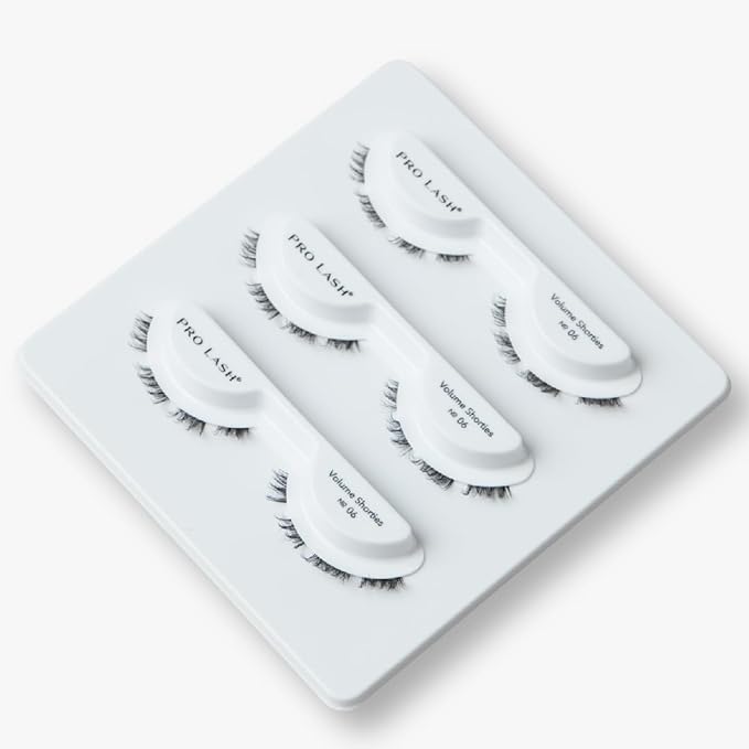 Pro Lash ProWear Professionally Styled Lash Clusters - Easiest to Apply Eyelash Cluster - 10 Day Eyelashes - Waterproof Lashes Clusters - 3 Sets - Volume Shorties No. 06 - Black