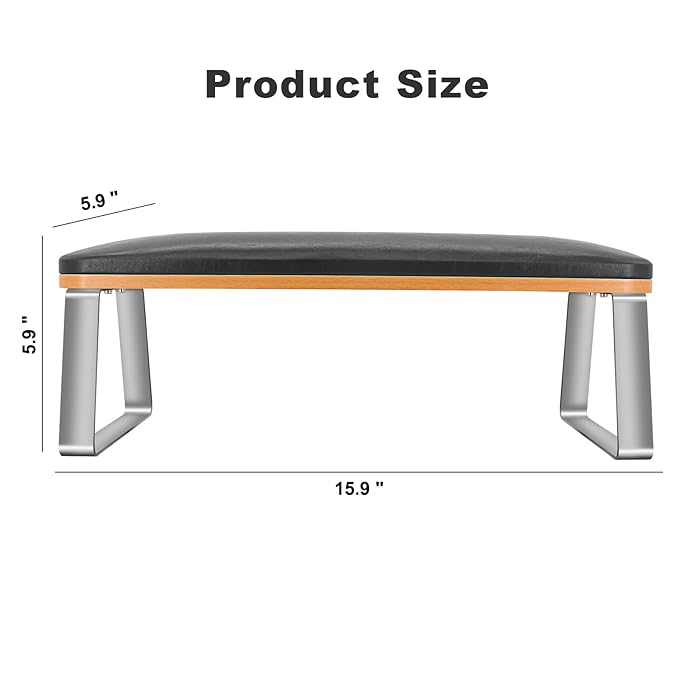 Big Arm Rest for Nails Tech, Sturdy Nail Arm Rest Manicure Hand Rest with Stainless Steel Legs