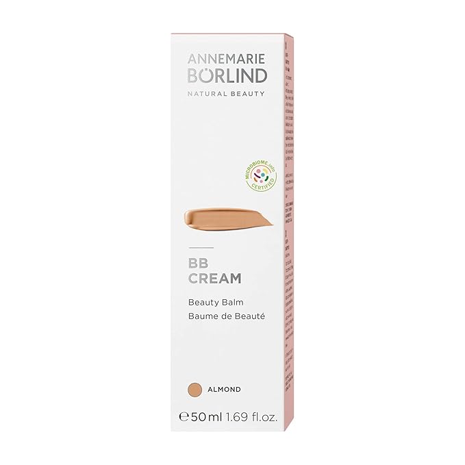 ANNEMARIE BÖRLIND - BB CREAM - almond - tinted, moisturizing & balancing beauty balm, facial care with macadamia nut oil, light coverage, vegan 1.69 Fl. Oz.