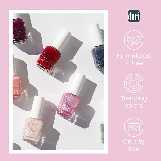 duri Nail Polish, 795 Dear Diary, Burnt Orange with Yellow Undertones, Full Coverage, Glossy Finish, Fast Drying, 0.45 Fl Oz