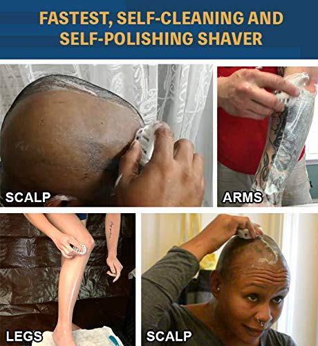 2x Classic Omnishaver - Pink - The Fastest Way to Shave Head, Legs, Arms, Body|An Alternative to Disposable Shaving Razors Self Cleans & Strops During Use with Durable Blade|Bald Head Shaver for Women