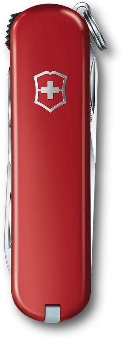 Victorinox Nail Clip 580, 8 Functions, Swiss Made Multi-Tool with Nail File, Nail Cleaner and Small Blade - Red