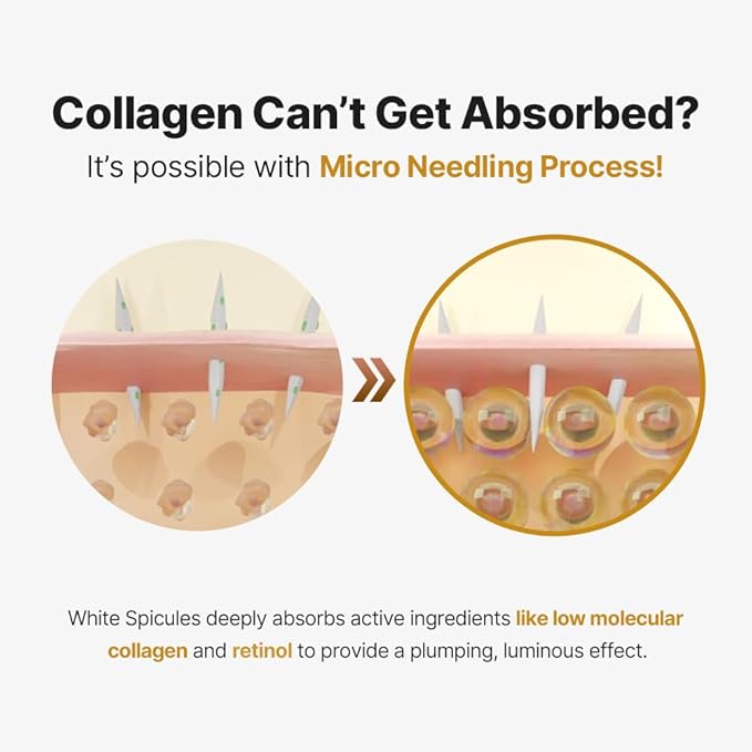 SUNGBOON EDITOR Deep Collagen Retinol Power Boosting Capsule Cream | Microneedling, White Spicules, Skin Firming, Hydration for Dry Skin, Wrinkles, Face Moisturizer, Retinol Cream for Face, 1.69 fl.oz