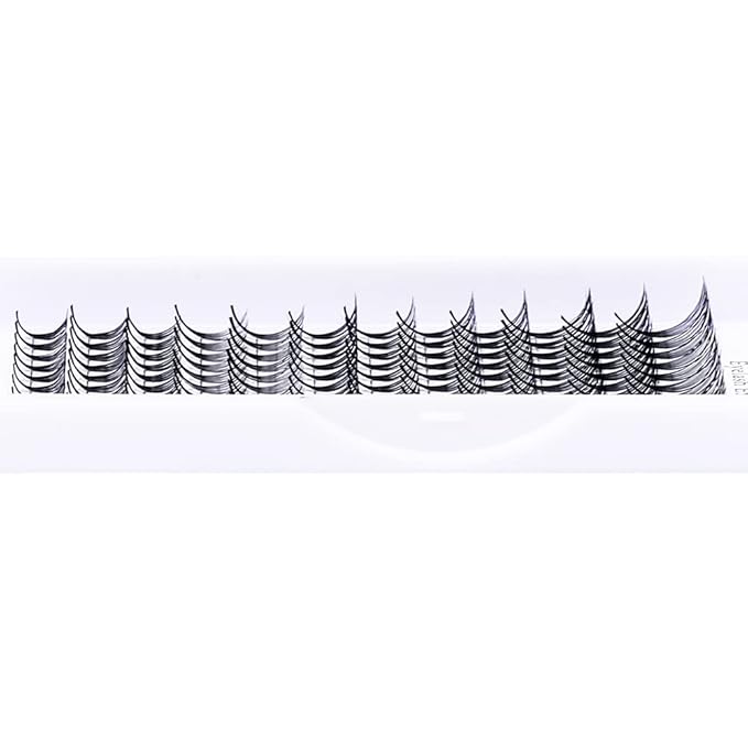 Volume Lash Extensions 10D Premade Fans Eyelash Extensions 0.07mm Thickness C/D Curl Short Stem Premade Volume Eyelash Extensions Pointed Base Fans by WENDY LASHES(10D-0.07-D, 8-14mm Mixed Tray)