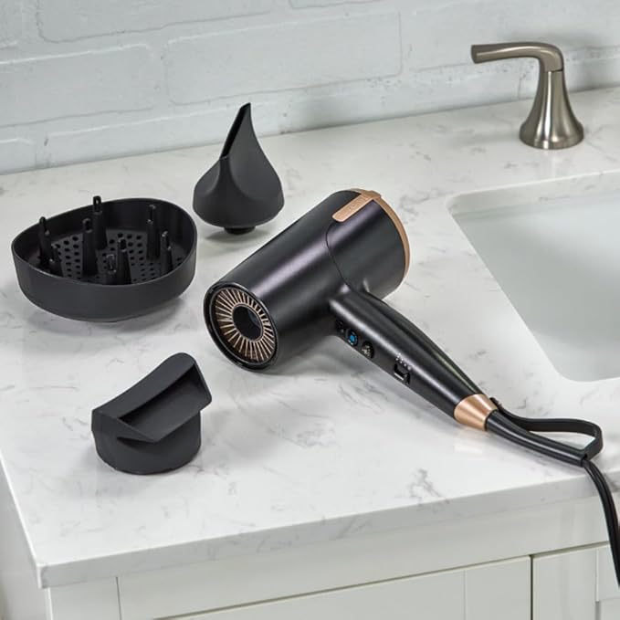 Remington One Ionic Hair Dryer Blow Dryer with Diffuser, Concentrator and Fly Away Tamer for Fast Drying and Less Frizz