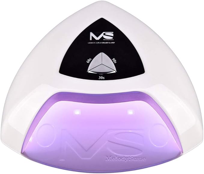 MelodySusie Eos Pro12W UV/LED Nail Lamp - Smart Nail Dryer, Cures All Major Gel Nail Polish Brands, White