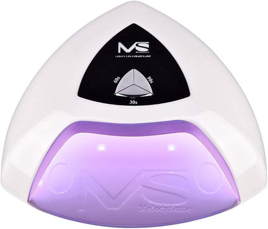 MelodySusie Eos Pro12W UV/LED Nail Lamp - Smart Nail Dryer, Cures All Major Gel Nail Polish Brands, White