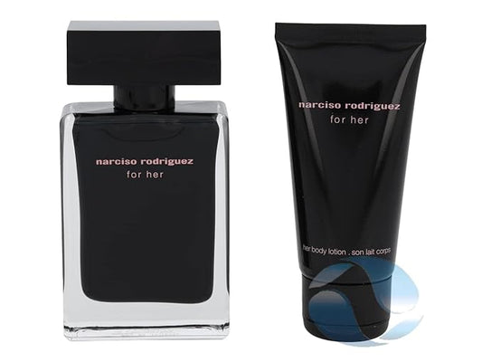 NARCISO RODRIGUEZ FOR HER GIFT SET 1.6 OZ EDT SPRAY + 1.6 OZ BODY LOTION