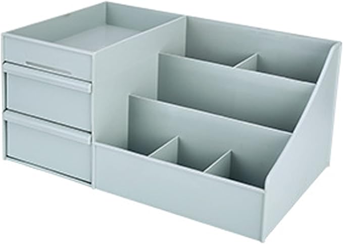 skin care organizer,Makeup Desk Organizer With Drawers,Countertop Organizer for Cosmetics,Vanity brush with Holder for Lipstick, Brushes, Eyeshadow, and Desktop Finishing Dresser